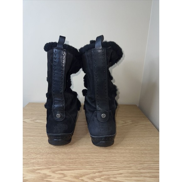 The North Face Abby II Winter Snow Boots Women's Size 10 Black Suede Waterproof - Picture 7 of 12